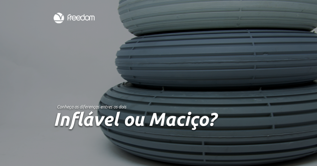 Quais as diferenças do pneu inflável e maciço?