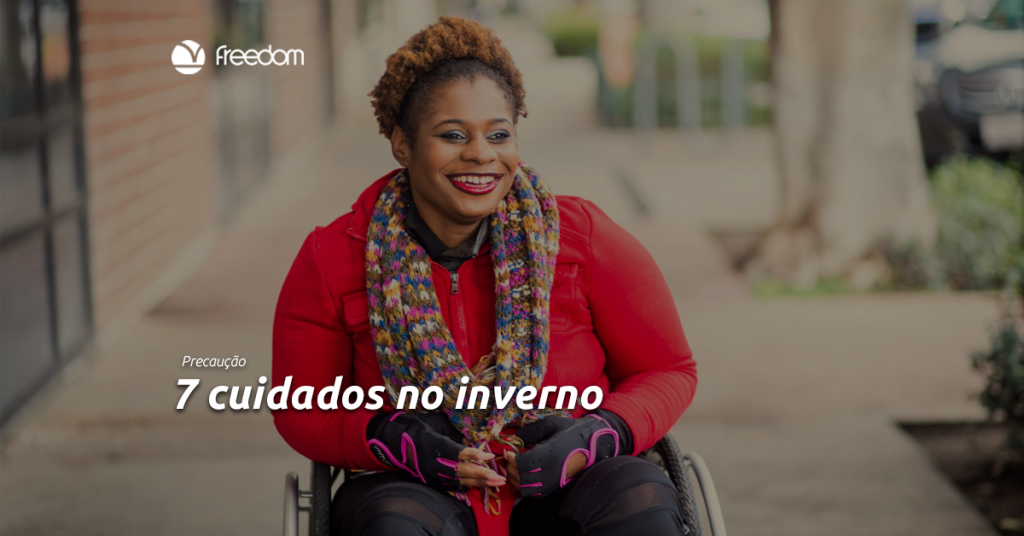 cadeirante no inverno